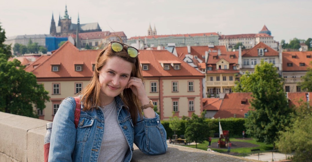 Katlin enjoying time in Prague during her gap year learning German in Germany